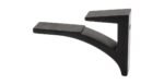 CRL Black Glass Shelf Bracket - Image 4