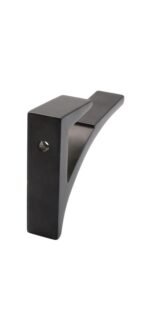 CRL Black Glass Shelf Bracket - Image 5