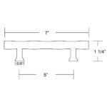 Emtek Tribeca Brass Pull - Image 3