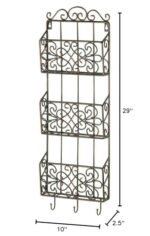 Vintage Charm Wall Rack - Image 3