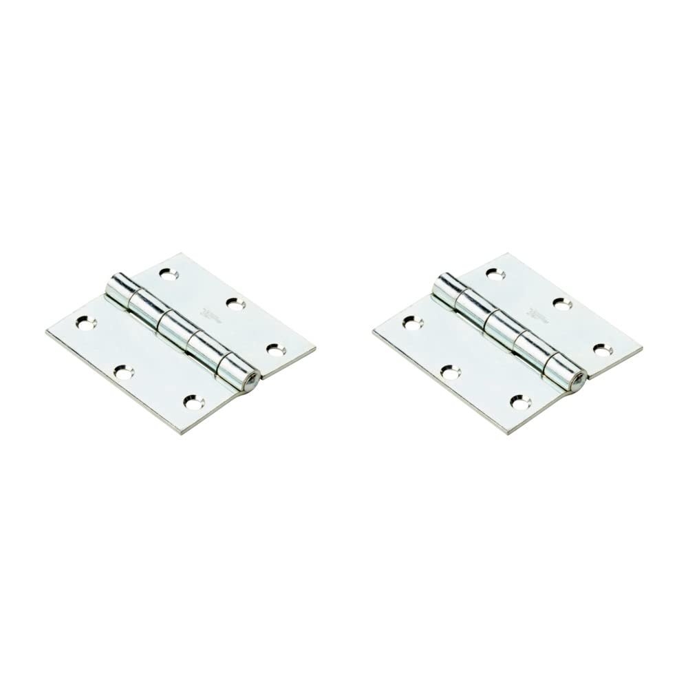 41lXDdq5yL.jpg National Hardware Zinc Plated Hinges - Image 1