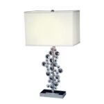 Elegant Crystal Chrome Table Lamp - Image 3
