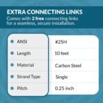 Heavy Duty Roller Chain - #25H - Image 5