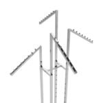 Chrome 4 Way Clothing Rack - Image 3