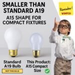 Satco Shatter-Proof 40W A15 Light Bulbs - Image 7