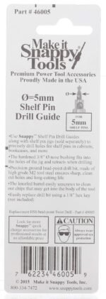 Make it Snappy Tools Shelf Pin Drill - Image 4