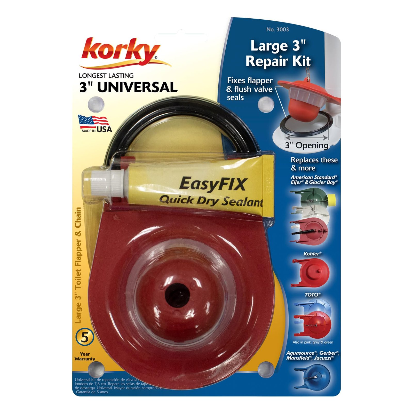 71YFjz-afxL.jpg Korky Toilet Flapper Kit - Image 1