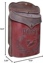 Red Co. Chic Metal Mailbox - Image 3