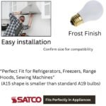 Satco Shatter-Proof 40W A15 Light Bulbs - Image 2
