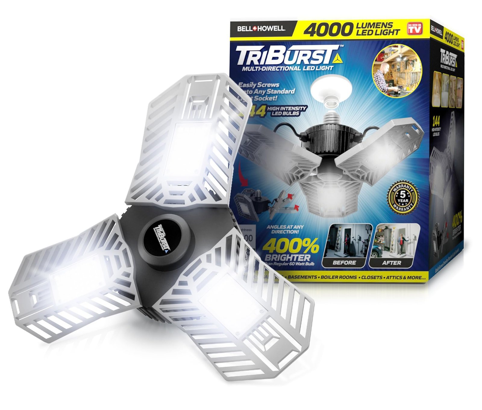 71qyVgZnN8L.jpg Triburst LED Ceiling Light - Image 1