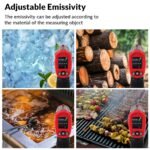 WGGE Infrared Thermometer Gun - Digital Temp Reader - Image 6