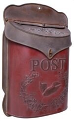 Red Co. Chic Metal Mailbox